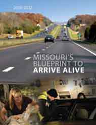 Photo Collage - Cover of Missouri's Blueprint to Arrive Alive document.